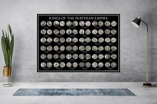 Kings of Parthia A3 Coin Poster