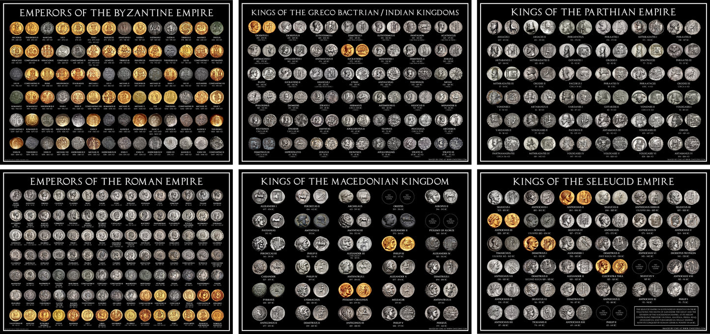 Complete Coin Posters of the Ancient World Set