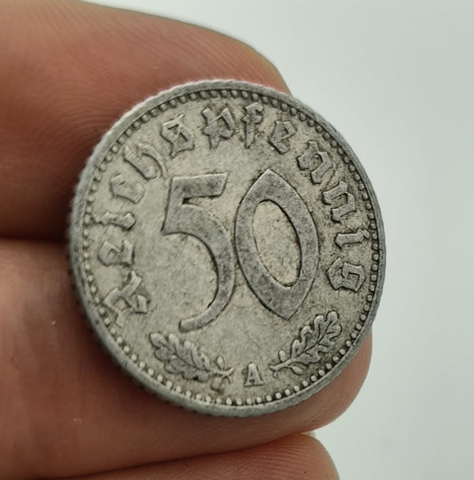 50 Reichspfennig 1941 WW2 German Coin