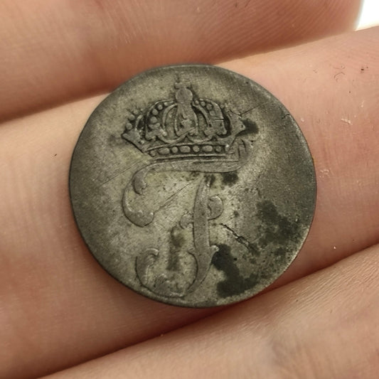 Mecklenburg-Schwerin German States 1770 1 Schilling Courant Silver Coin