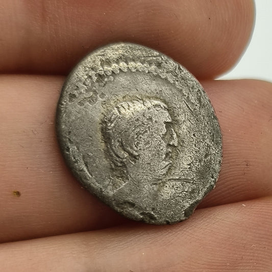 Roman Republic Praetor Regulus 42BC Silver Denarius Coin