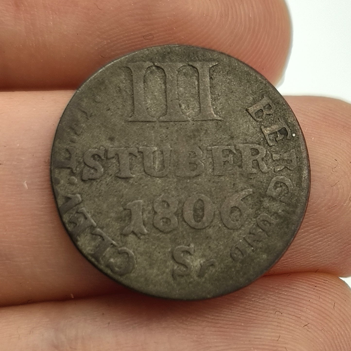 3 Stuber 1806 Berg State Germany Coin