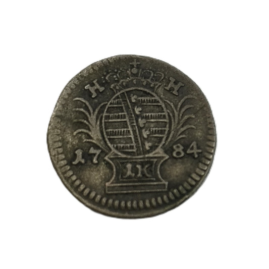 Rare 1784 Germany Saxe Hildburghausen 1 Kreuzer