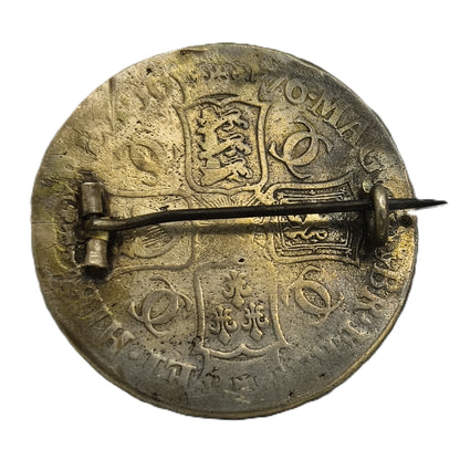 Charles II 1676 Silver Crown Broach Coin