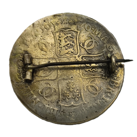 Charles II 1676 Silver Crown Broach Coin