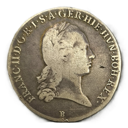 Large 1794 Austrian Netherlands Kronenthaler Silver Coin